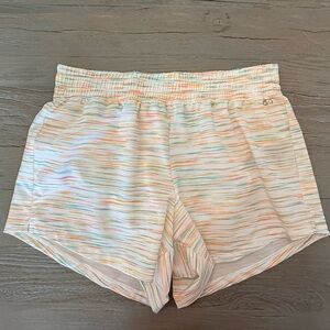 DSG Girl’s Stride Shorts Multi Spacedye Striped Athletic Size-XL NWT